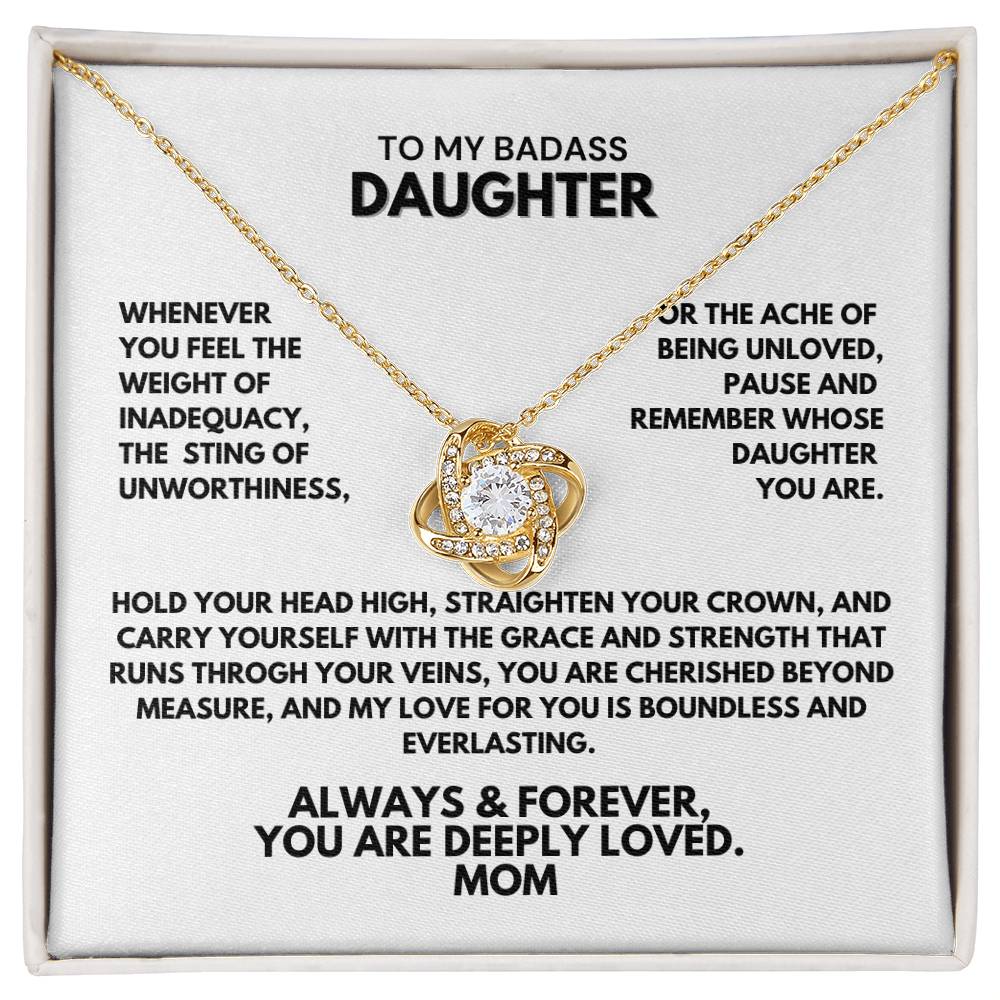 Beautiful Gift for Daughter From Mom - Whenever you feel the weight