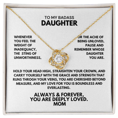 Beautiful Gift for Daughter From Mom - Whenever you feel the weight