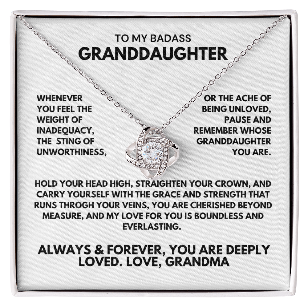 Beautiful Gift for Granddaughter From GrandMa - Whenever you feel the weight