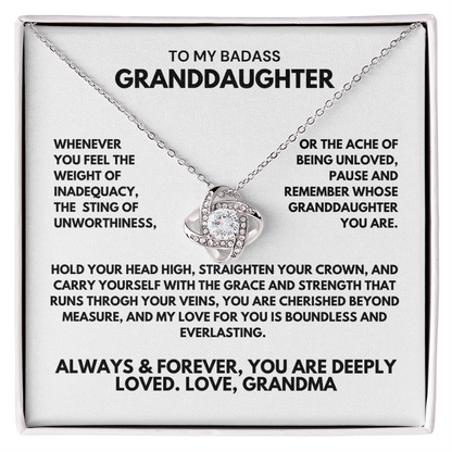 Beautiful Gift for Granddaughter From GrandMa - Whenever you feel the weight