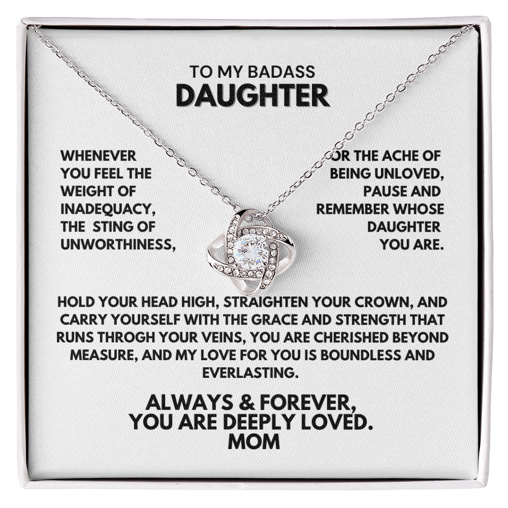 Beautiful Gift for Daughter From Mom - Whenever you feel the weight