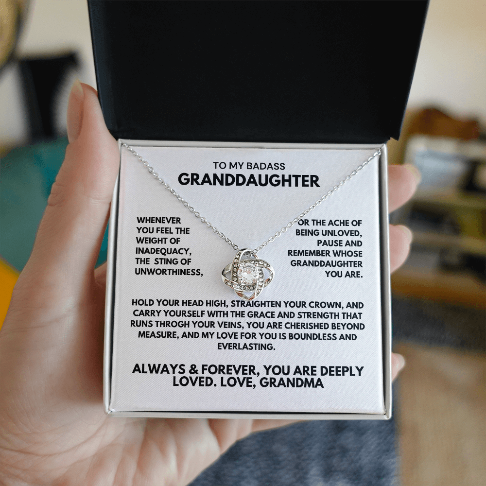 Beautiful Gift for Granddaughter From GrandMa - Whenever you feel the weight