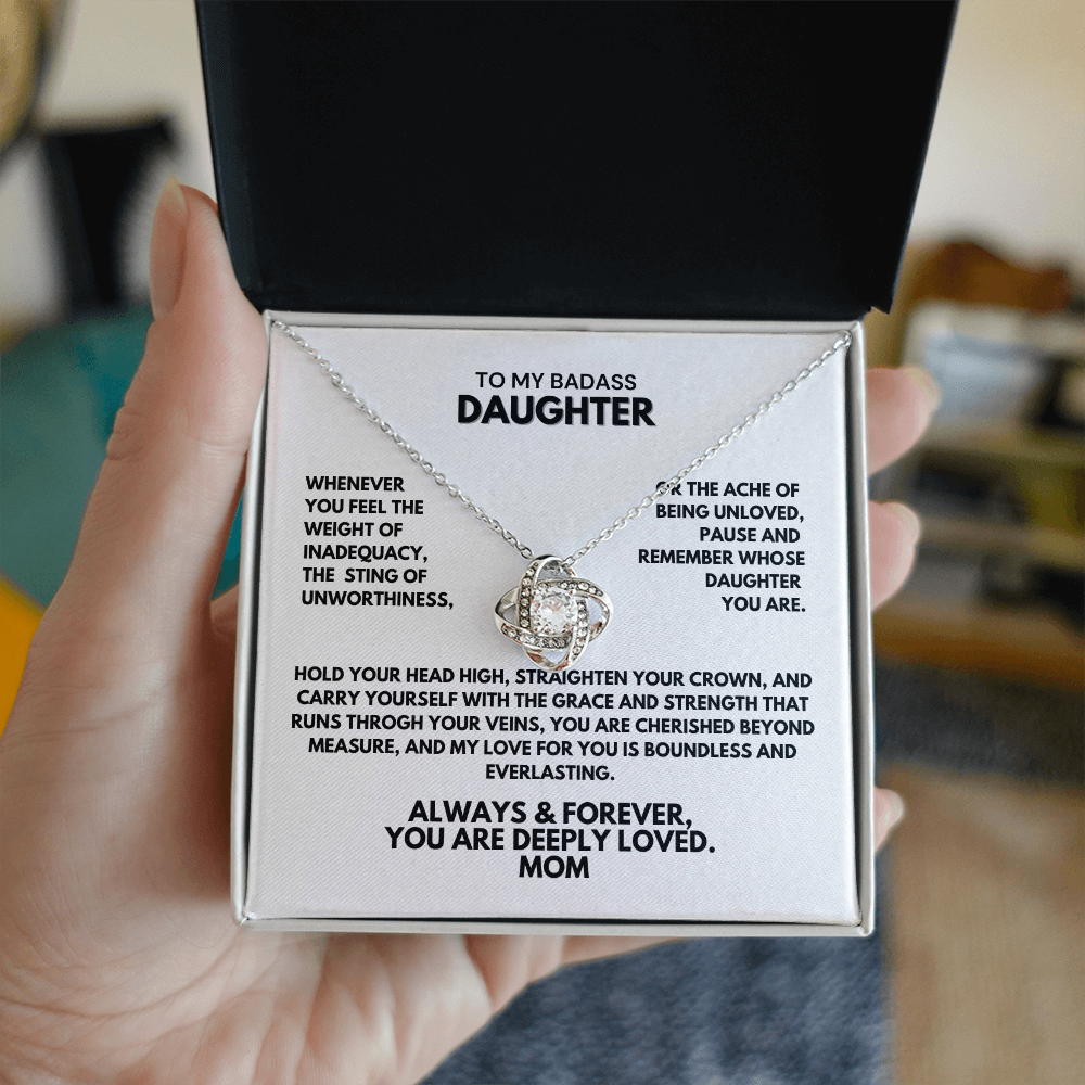 Beautiful Gift for Daughter From Mom - Whenever you feel the weight