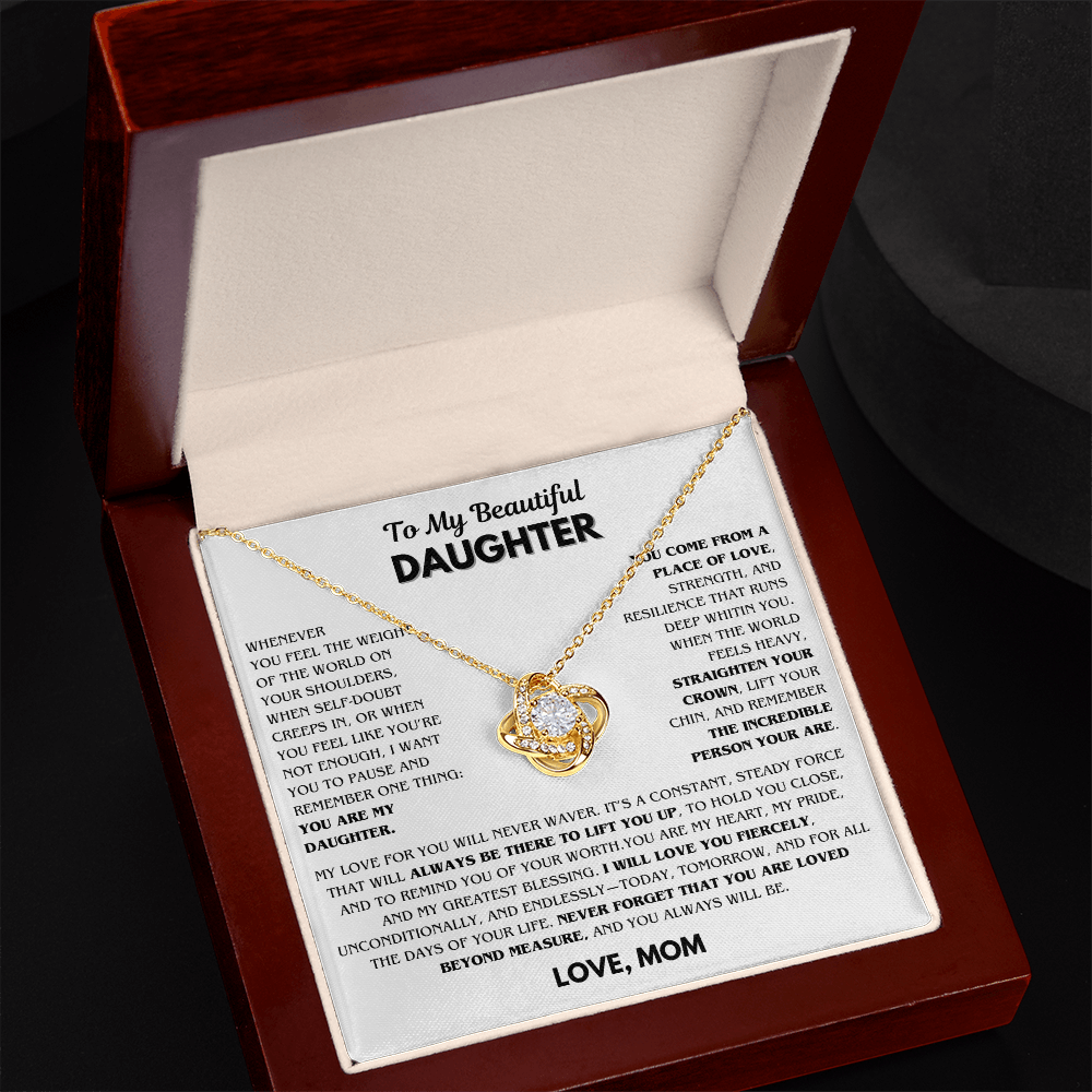 Beautiful Gift for Daughter From Mom - Whenever you feel the weight of the world