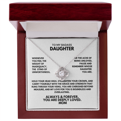 Beautiful Gift for Daughter From Mom - Whenever you feel the weight