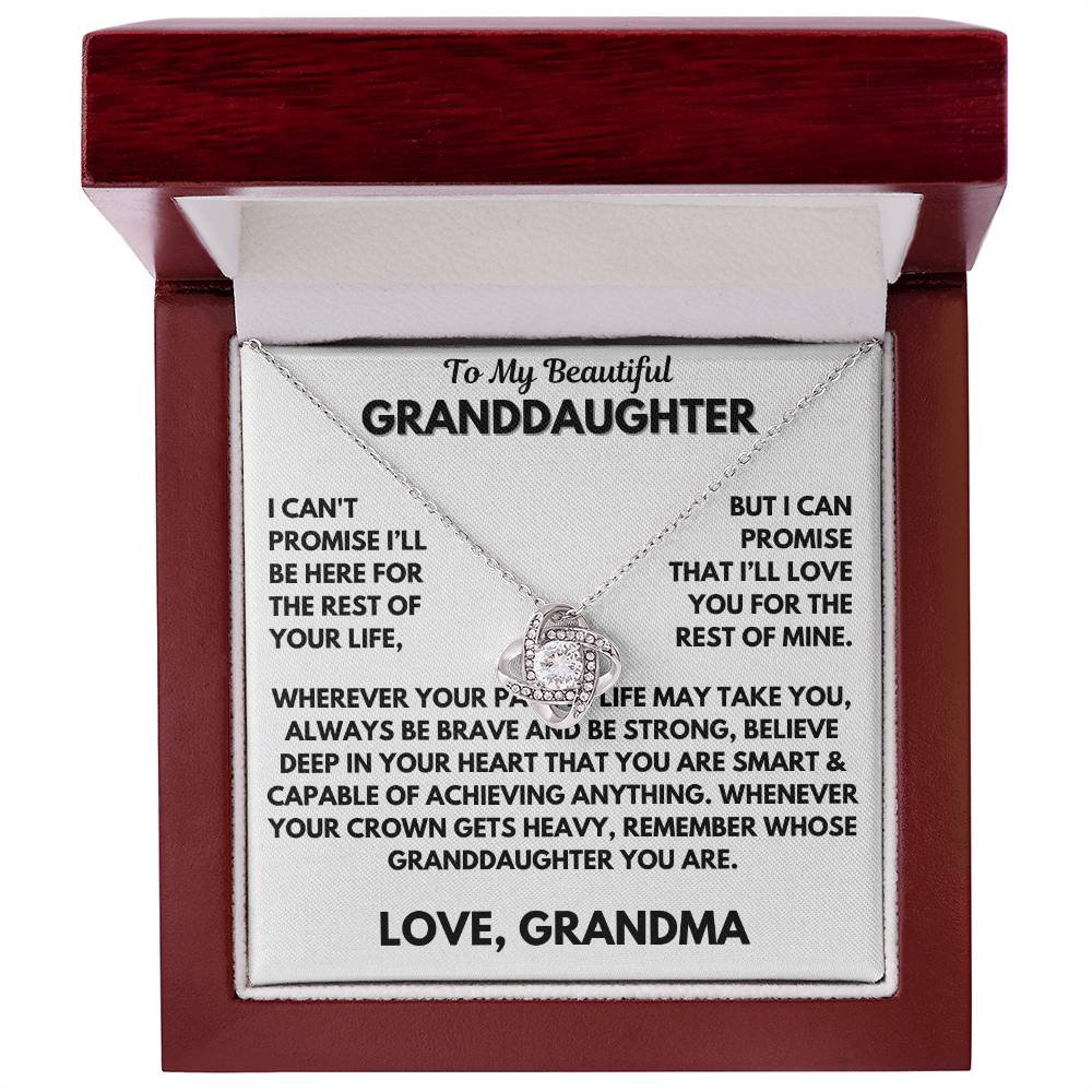 TO MY BEAUTIFUL GRANDDAUGHTER - I CAN'T PROMISE I'LL HERE - PL-007