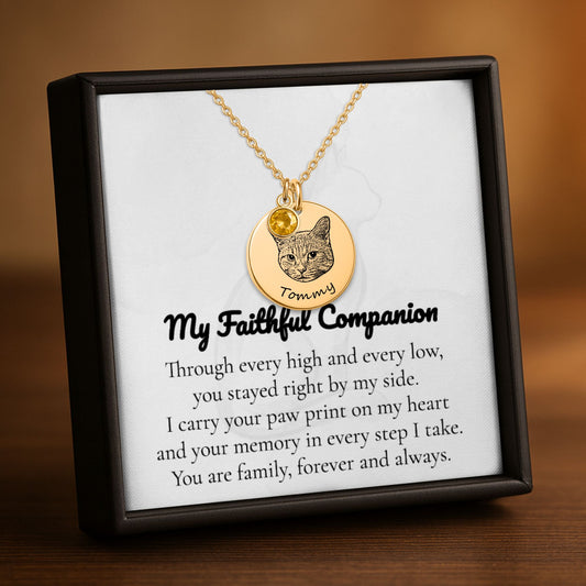 Coin Necklace with Birthstone