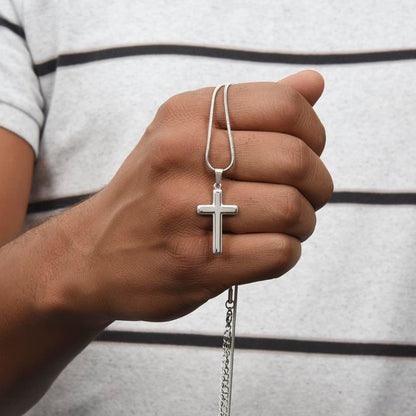 To My Dad -  Dad, you have been one of my greatest influences in life - Cross Necklace