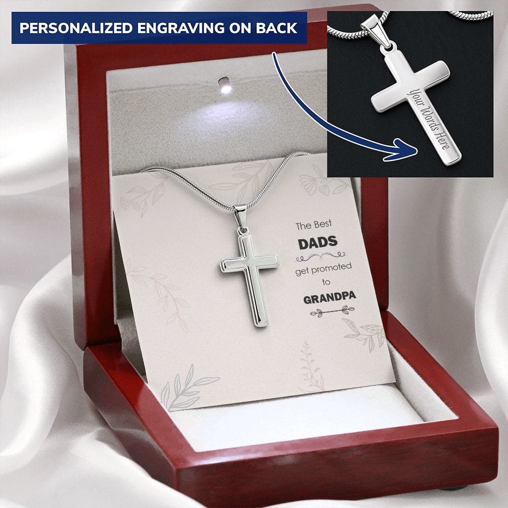 To My Dad - The Best Dads - Cross Necklace