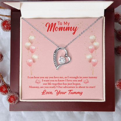 To my mommy- I can hear you To my Mom - Forever Love Necklace