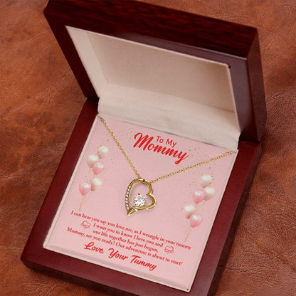 To my mommy- I can hear you To my Mom - Forever Love Necklace