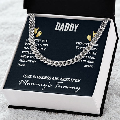 To My Dad - I may just be a bump - Cuban Link Chain