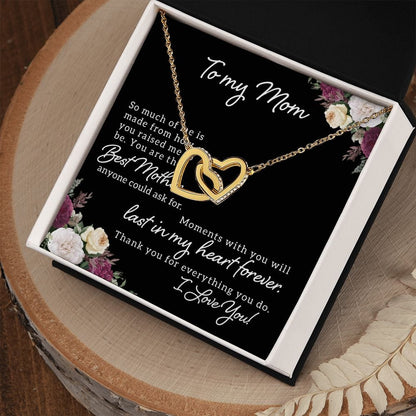 Perpetually Love Interlocking Hearts Necklace (Yellow & White Gold Variants)